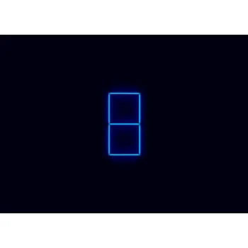 LED panel Kompletní LED čtyřhranné svítidlo modré, rozměr: 2 elementy 44 x 88 cm SLEVA 3%