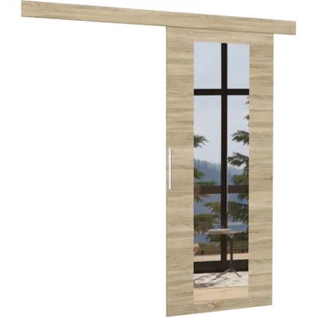 Interiérové dveře Posuvné dveře na stěnu laminátové BRIT sonoma adrk vyberte šířku dveří: 86 cm