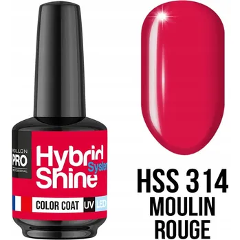 Přípravek na nehty 314. Moulin Rouge - Hybridní lak Hybrid Shine System - UV/LED barva - M