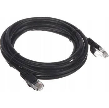 Síťový kabel Patchcord RJ45 UTP CAT.5e černý, 3 m
