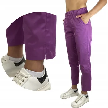 Dámské kalhoty Elastické zdravotnické kalhoty classic DuduMed Fialové XS