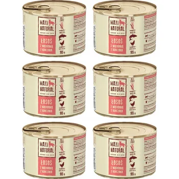 Krmivo pro kočku Maxi Natural Krmivo mokré pro kočky Losos s kuřecími játry 6x185 g