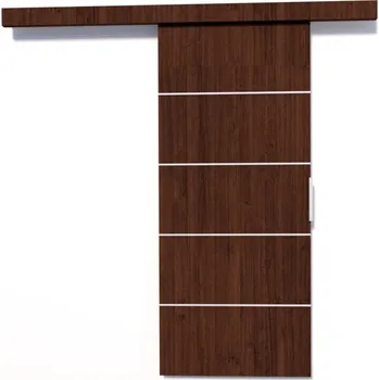 Interiérové dveře Posuvné dveře na stěnu laminátové BIELLA wenge adrk vyberte šířku dveří: 76 cm