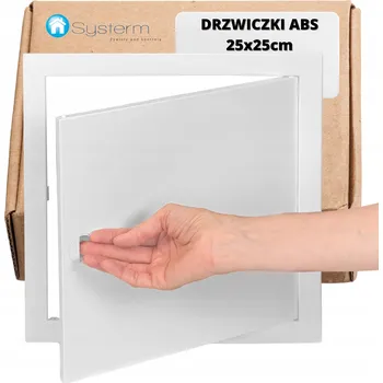 Revizní dvířka REVÍZNÍ DVÍŘKA PLASTOVÁ 25x25 bílá ABS 250x250mm revize SYSTERM