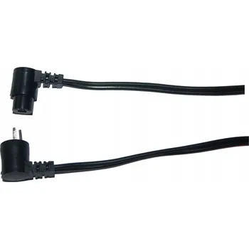 Napájecí kabel Reproduktorový kabel PAV Prodlužovací kabel s DIN konektorem a zásuvkou, zahnuté. 2 x 1 mm2, 1 m