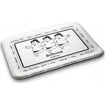 Koupelnová předložka Absorpční koupelnová předložka Zápasníci Sumo