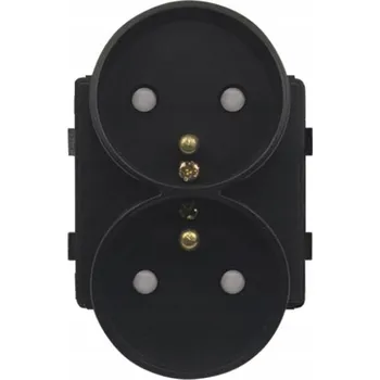 Elektrická zásuvka Černá nástěnná Elektrická Zásuvka eLumos