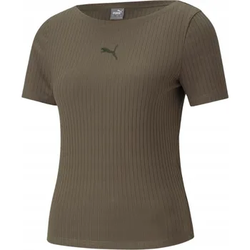 Dámské Tričko Puma HER Ribbed Slim Tee S