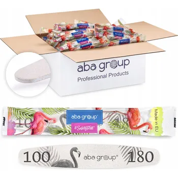 Pilník na nehty Elipsa 100/180 Slim Plameňák Fólie Aba Group 500 Ks