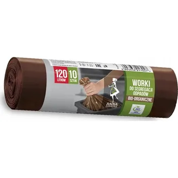 Odpadkový koš Sáčky na tříděný odpad 120 l hnědé BIO 10 ks