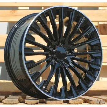 Disk Alu kola Racing Line FBX132, 20x8.5 5x112 ET40, černá + leštěný límec (zátěžová)