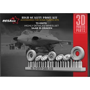 Plastikový model 1/72 SAAB J-35 Draken wheels set