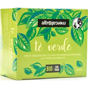 Čaj AltroMercato Bio zelený čaj Darjeeling Ambootia, sáčky 50 x 2 g