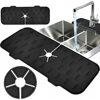 Odkapávač na nádobí SILIKONOVÁ podložka kuchyňská koupelnová na dřez odkapávač pod kran