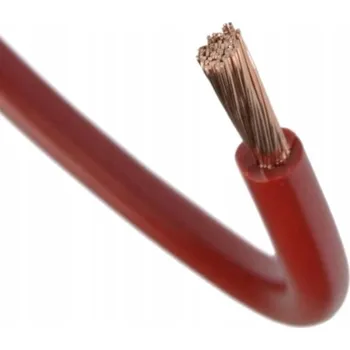 elektrický kabel Ohebný jednožilový kabel LGY16 16mm² červený, 1m