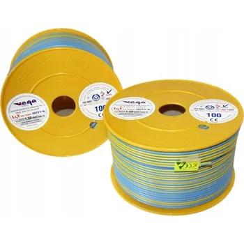 elektrický kabel Kabel LGY/H05V-K 1,50 mm2 100 m Modro-Žlutý
