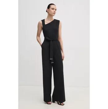 Dámský overall Overal Calvin Klein černá barva, cold shoulder, K20K208431 99X, vel. 36