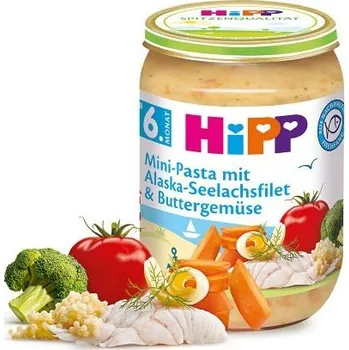 Příkrm Hipp od 6. měsíce 190 g těstoviny, ryba, zelenina