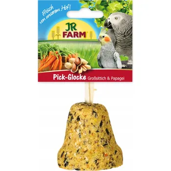 Krmivo pro ptáka JR FARM Chutný zvonek – lahodná svačinka pro všechny velké papoušky 160g