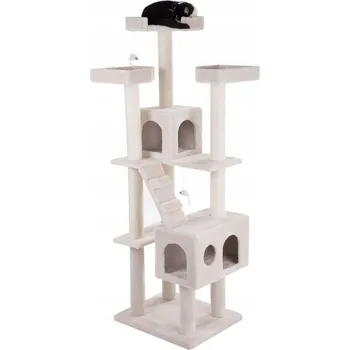 Škrabadlo pro kočky Princezna Locika krémové výšky 181 cm