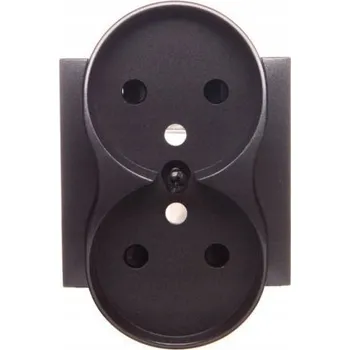 Elektrická zásuvka Elektrická Zásuvka zásuvka Kontakt-simon černá