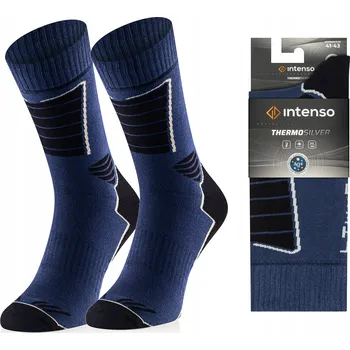 Pánské ponožky Intenso Ponožky Bavlněné trekové modré velikost 41-43