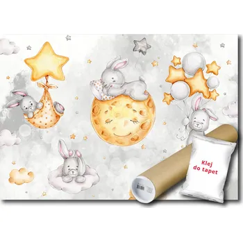 Fototapeta VLIESOVÁ FOTOTAPETA ZAJÍČCI NEBE SEN 104x70,5