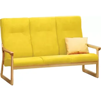 Sedací souprava BE - 3 trojkřeslo, koženka ROXA 7.04 - koženka žlutá