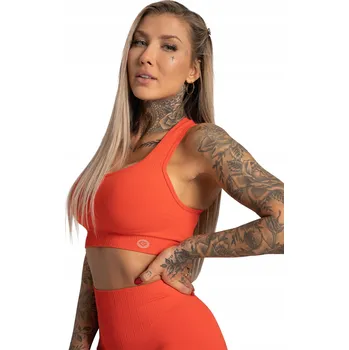 Podprsenka Gym Glamour Sportovní podprsenka Push Up Coral XS Bezešvá pro trénink
