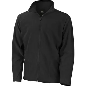 Pánská mikina Fleecová Mikina Unisex Micron Fleece bez kapuce Černá vel. 2XL