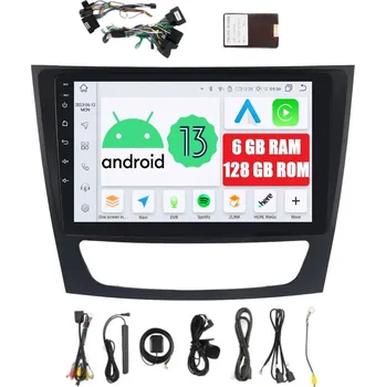 Autorádio 2DIN AUTORÁDIO ANDROID MERCEDES CLS W219 E W211 6/128 GB DSP CARPLAY LTE
