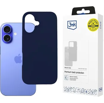 Pouzdro na mobilní telefon 3mk ochranný kryt Silicone Case Dark Navy pro Apple iPhone 16 Plus 5903108603942