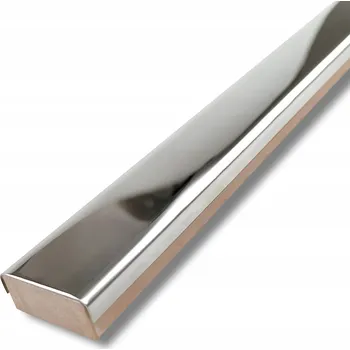 soklová lišta OBKLADOVÁ LIŠTA INOX STŘÍBRNÁ STEEL LESKLÁ 2X59,8 CM NEREZOVÁ