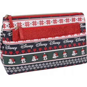 Kosmetická taška 2x Vánoční kosmetická taštička myšák Mickey Disney