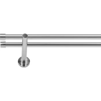 Garnýž Dekodum Garnýž dvouřadá LOFT 19/19 mm ocelový efekt 240 cm