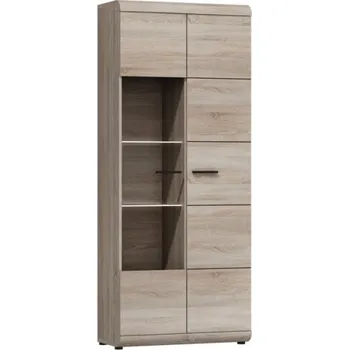 Knihovna Laski Vitrína 80 vysoká Link A LED osvětlení: Bez LED osvětlení