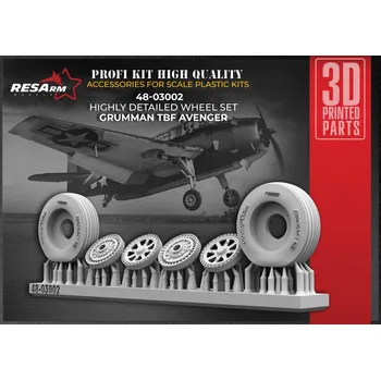 Plastikový model 1/48 Grumman TBF AVENGER wheels set
