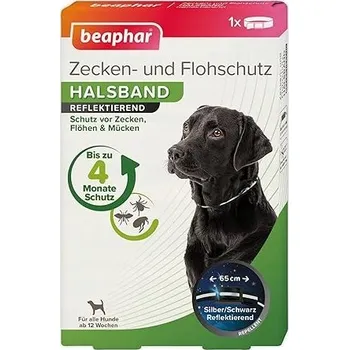 Obojek pro psa Obojek Pro Psy Reflexní Klíšťata Blechy Komáři 100% Přírodní Klíšťatům M-L