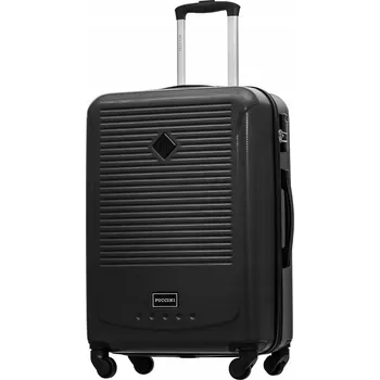 Střední cestovní kufr tvrdý na kolečkách ABS PUCCINI Černý ABS016B 1