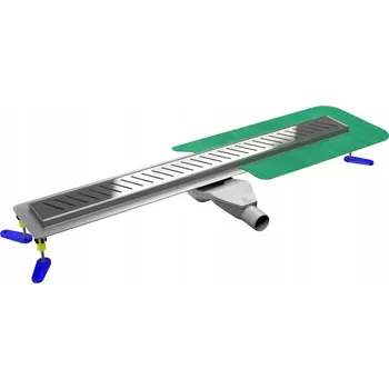 SIEME lineární odtok sprchový 110 cm Steel sada.