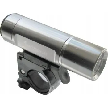 Cyklosvítilna Přední LED světlo na kolo, stříbrné, na baterie