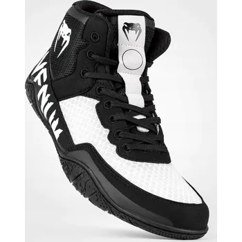 Pracovní obuv Venum Zápasnické boty Elite Wrestling Black/White, velikost 43