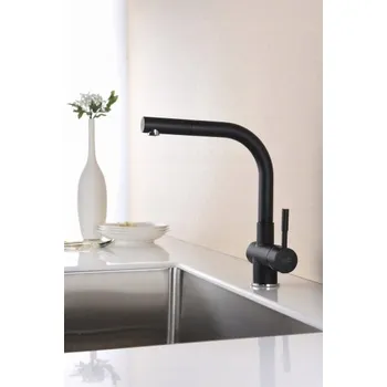 Vodovodní baterie Kuchyňská stojánková baterie Blue Water LIRA černá