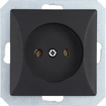 Elektrická zásuvka Elektrická Zásuvka nástěnná Timex-Elektro černá