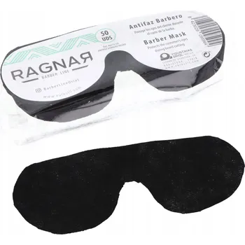 Pleťová maska Ochranná maska na oči Barber Line bílá