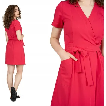 Dámské šaty Elastické zdravotní zavinovací šaty vázané viskózou ZOYA AMARANT vel. 50