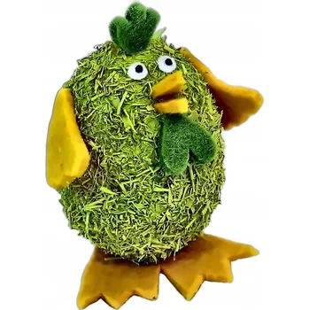 Velikonoční dekorace Velikonoční kraslice 9 cm - Trocinkové Vajíčko ve tvaru kuřátka