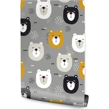 Fototapeta Tapeta pro děti - Sympatické medvídci /254623083