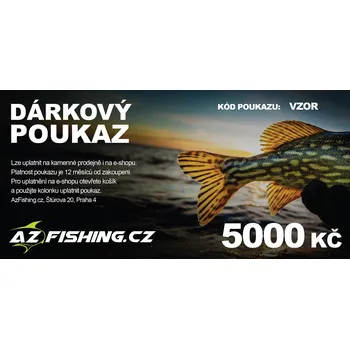 Dárkový potravinový koš Dárkový Poukaz AzFishing Elektronický Hodnota poukazu: 1500 Kč