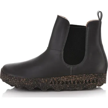 Dámská zimní obuv EKO KOŽENKOVÉ KOTNÍKOVÉ BOTY ČERNÉ Asportuguesas Caia